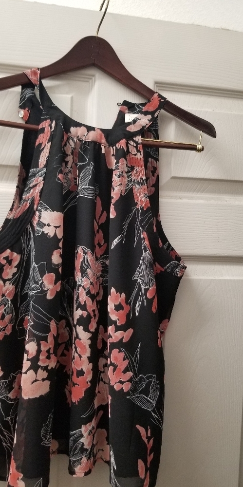 XL Floral Halter Top